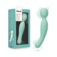 Blush Collection Amelia Massage Wand Seafoam in packaging, showcasing its double-ended design for G-spot and clitoral stimulation.
