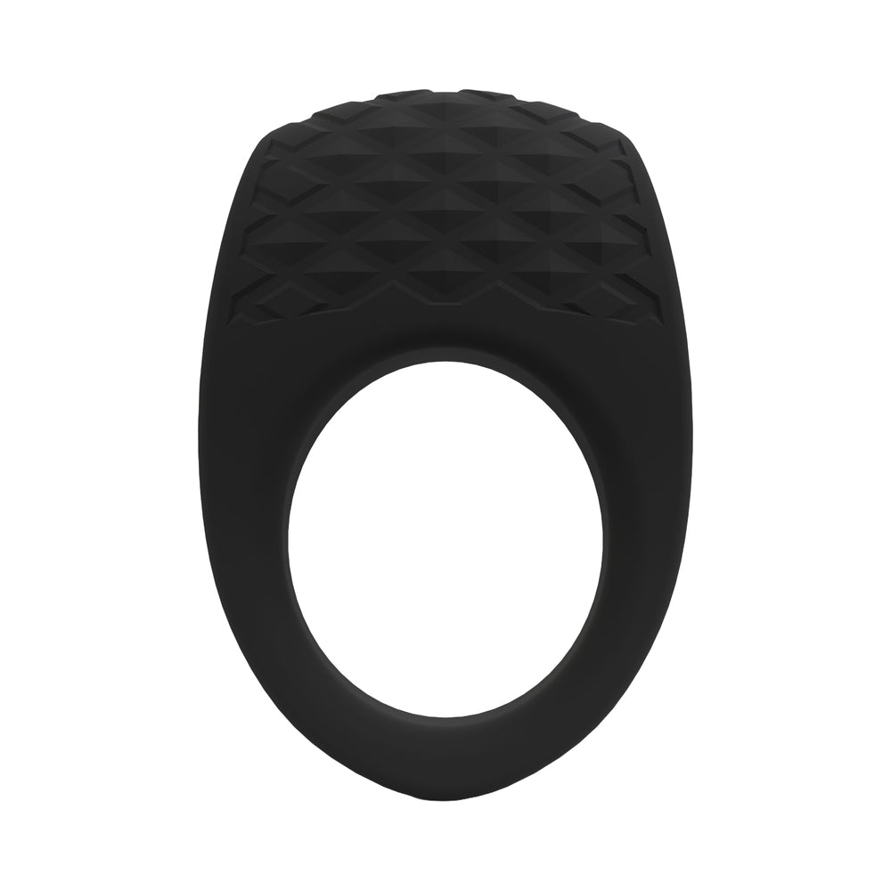 Screaming O Big O Pro Blaster Vibrating Ring Black, a premium silicone ring for enhanced intimate experiences.