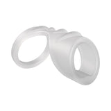 Screamin' Dragon Luck Dragon G-spot Texture Ring Clear, non-vibrating wearable for enhanced pleasure.