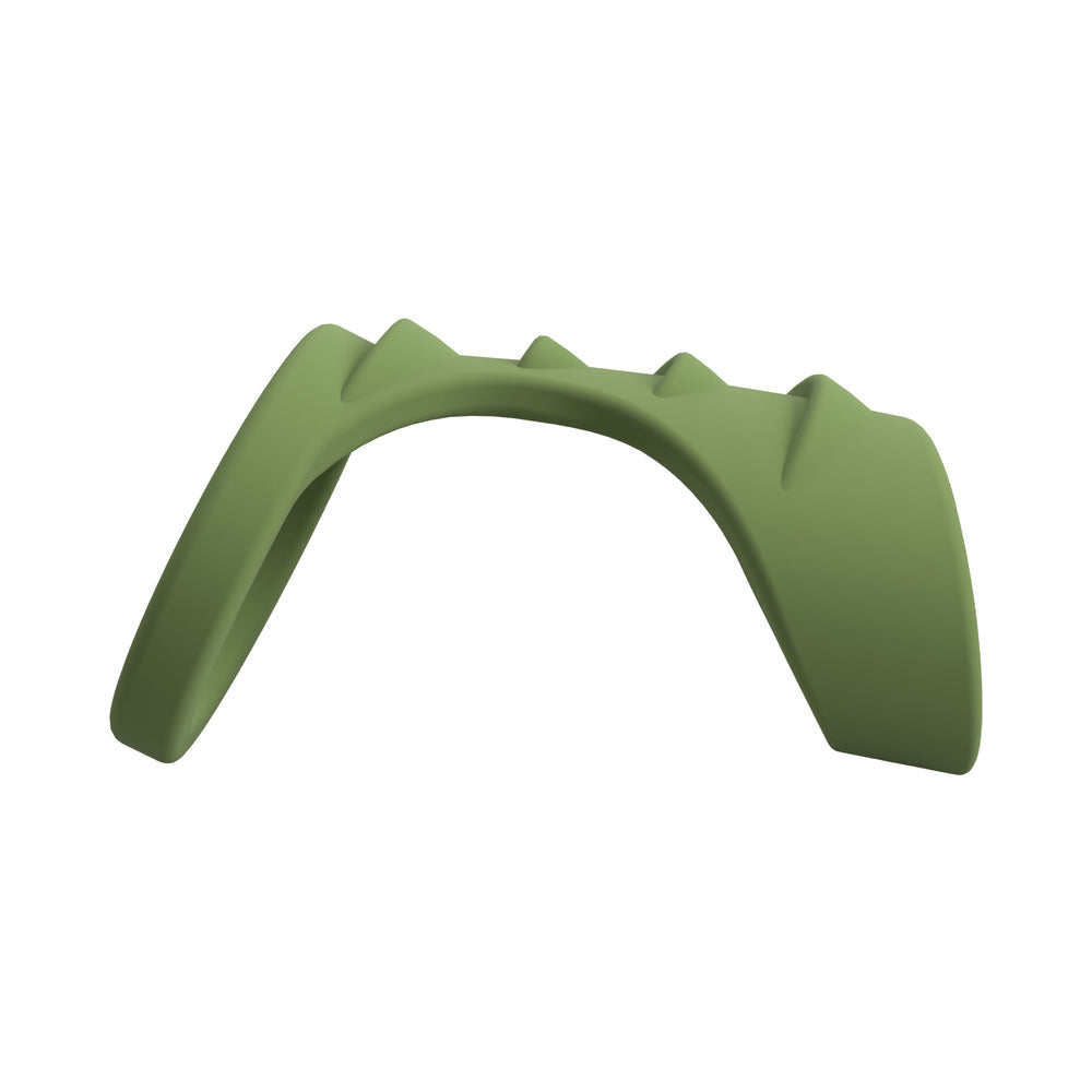 Screamin' Dragon Forest Dragon G-spot Texture Ring Green in textured green design, enhancing pleasure and stimulation.
