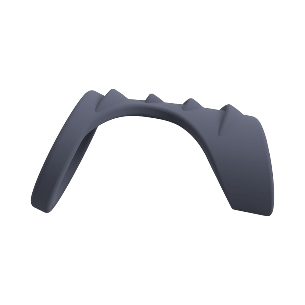 Screamin' Dragon Storm Dragon G-spot Texture Ring Blue, non-vibrating wearable for shared intimacy.