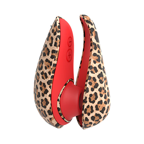 Womanizer Liberty 2 Leopard Air Pulse Clitoral Stimulator in leopard print design.
