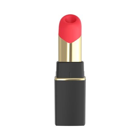 Womanizer Beauty Air Pulse Stimulator Black & Gold in lipstick bullet shape with red top and black packaging