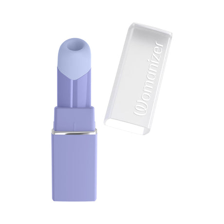 Womanizer Beauty Lilac Clitoral Air Pulse Stimulator design with elegant lilac finish and cover removed.