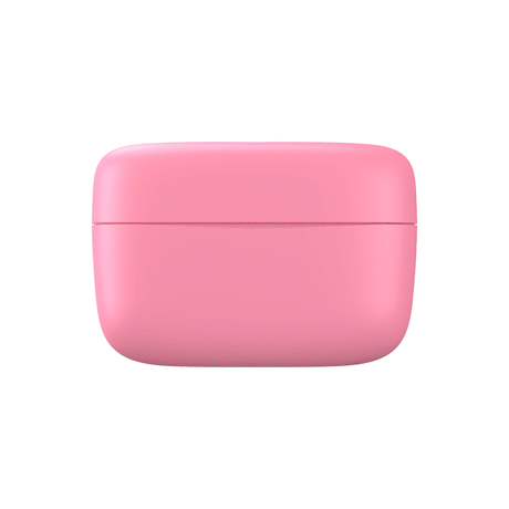 Womanizer Snap Clitoral Stimulator Crushed Berry in hygienic charging case, sleek pink design.