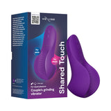 We-Vibe Shared Touch Couples Grinding Vibrator Purple packaging showcasing its design for dual pleasure.