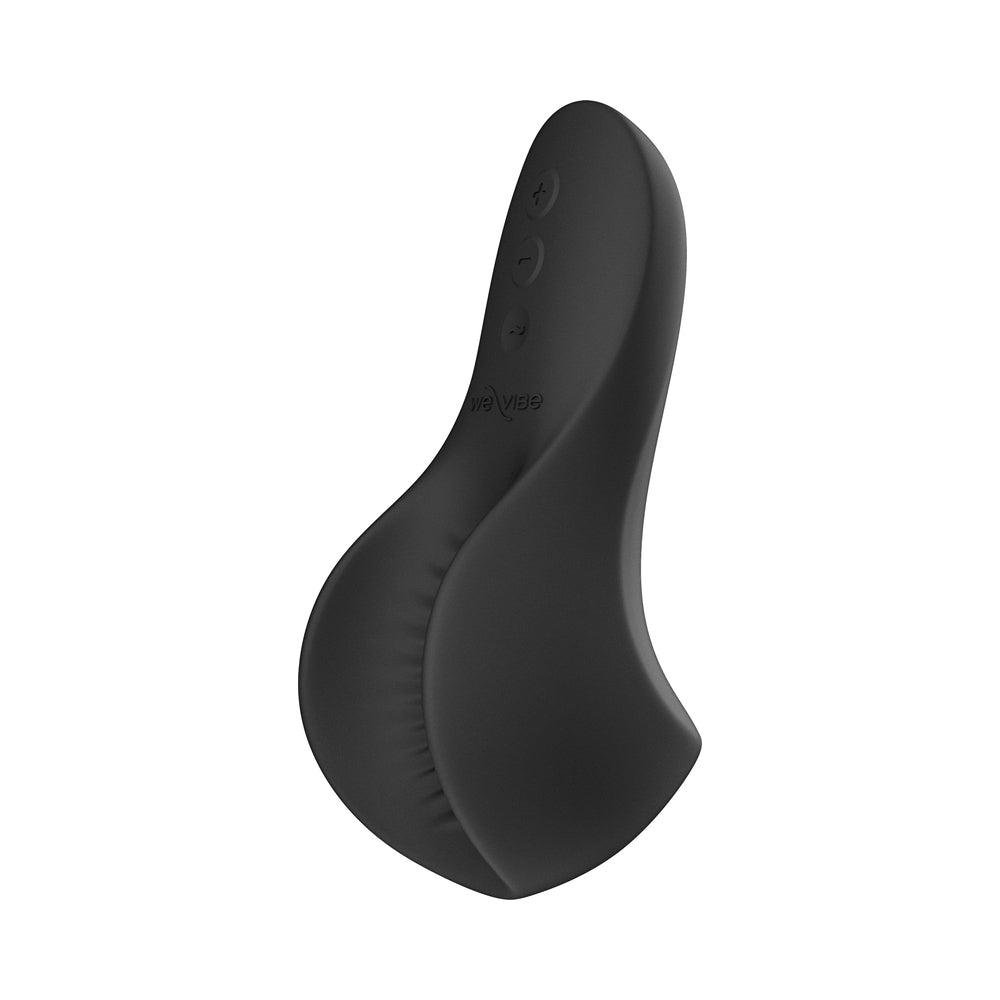 We-Vibe Shared Touch Rechargeable Vibrator Black with ergonomic design and smooth black finish for intimate pleasure.