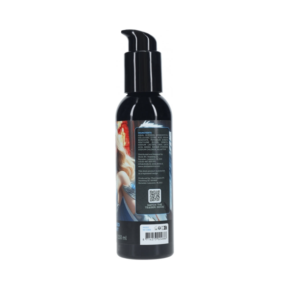Masturs Eloa Water-based Lubricant 5.1 Oz bottle with ingredients and product details on the back.