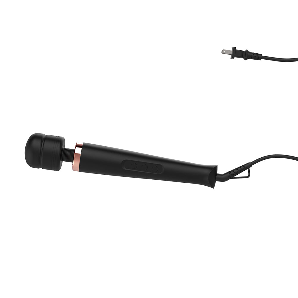 Adam & Eve Magic Massager Ultimate Plug-In Wand showcasing a sleek design with controls and power cord.