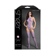 Fantasy Lingerie Crystal Club Soft Focus Teddy Bodystocking in a sleek package featuring a model.