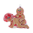 Cheeky Pornament Ginger Style Christmas Ornament featuring a playful gingerbread design.