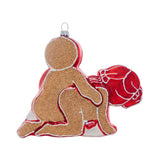 Cheeky Pornament Ginger Style Christmas Ornament featuring a playful gingerbread design.
