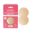 UVA Vanilla Non-Adhesive Round Nipple Covers packaging with two nipple covers, ultra-slim and adhesive-free design.