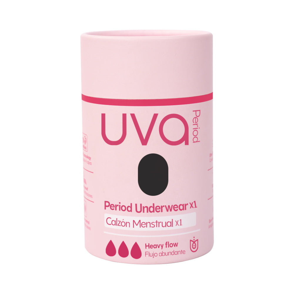 UVA Heavy Flow Period Panties Small packaging showcasing advanced leak protection and comfort.