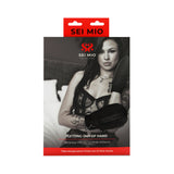 Sei Mio Getting Out Of Hand Bondage Mittens packaging featuring a model in lingerie holding mittens.