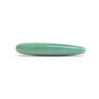 Chakrubs Indian Jade Slim Stone Dildo shown from the side, highlighting its sleek, natural jade design.