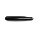 Chakrubs Xaga Slim Non-Phallic Dildo, sleek black design for internal pleasure, ideal for beginners.