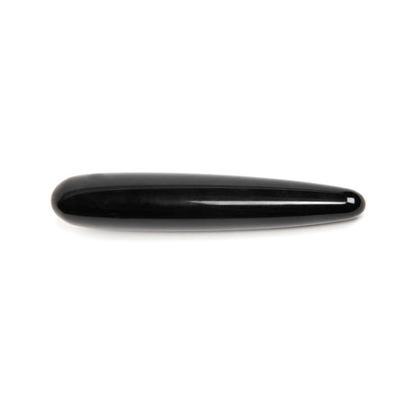 Chakrubs Xaga Slim Non-Phallic Dildo, sleek black design for internal pleasure, ideal for beginners.