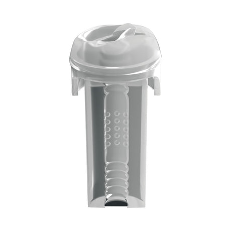 Pumpworx Maxboost Pro Flow Deluxe Penis Pump Kit Black accessory with textured stroking sleeve for enhanced pleasure.