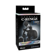 Fantasy C-Ringz ControlCore Trainer Vibrating Cock Blocker packaging displaying features and design.