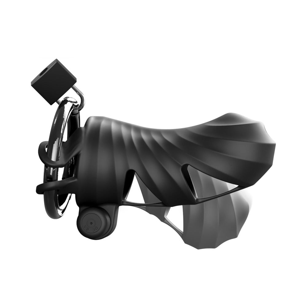 Fantasy C-ringz ControlCore Remote Vibrating Cock Blocker, showcasing its unique design and functionality.