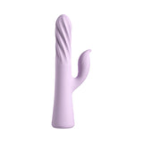 Fantasy For Her Fantasy Twist Rabbit Vibrator Purple with a textured design for enhanced pleasure.