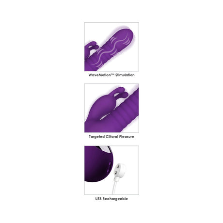 Fantasy For Her Fantasy Wave Rabbit Vibrator Purple - Image 3