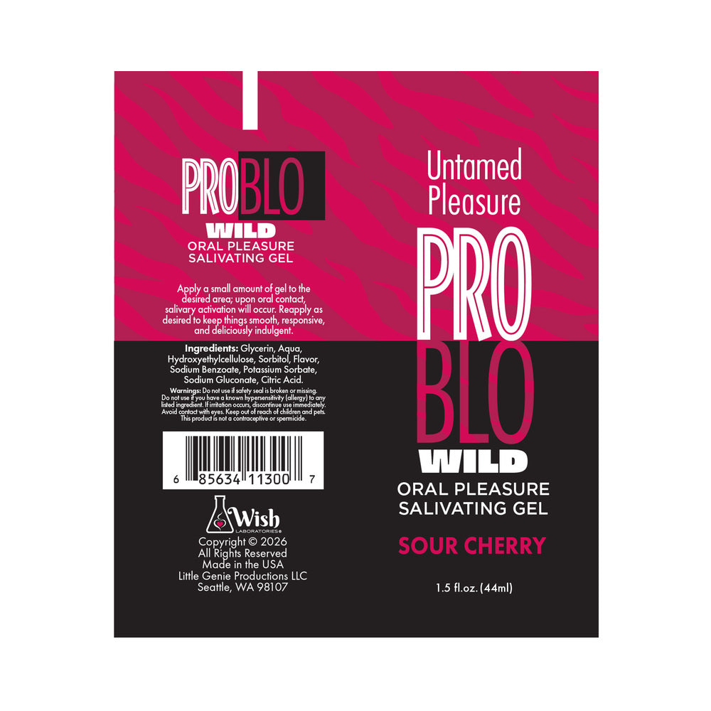 Problo Wild Oral Pleasure Salivating Gel Sour Cherry 1.5 Oz - Image 2