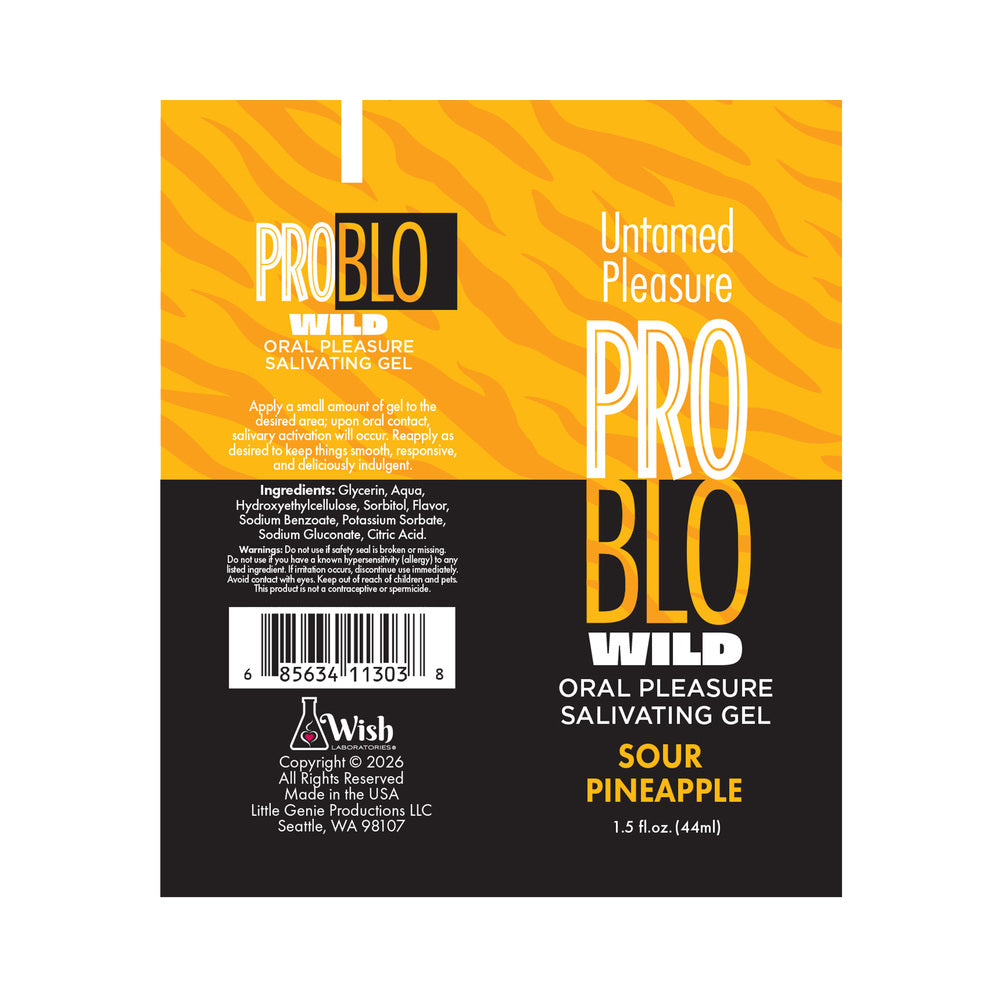 Problo Wild Oral Salivating Gel Sour Pineapple 1.5 Oz - Image 2