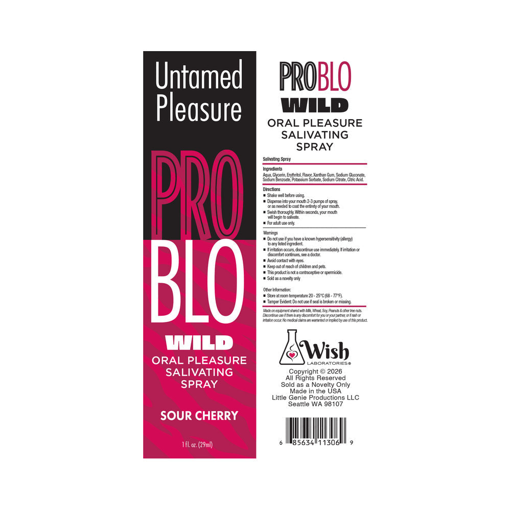 Problo Wild Mouthwatering Salivating Spray Sour Cherry 1 Oz - Image 2