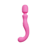 Femmefunn Naya Rechargeable Wand Vibrator Pink showcasing its ergonomic design and vibrant color.