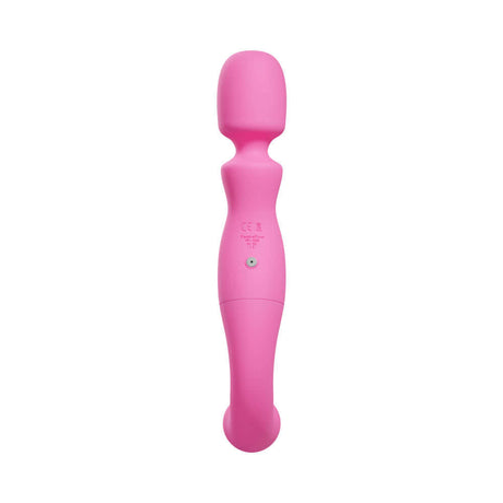 Femmefunn Naya Rechargeable Wand Vibrator Pink displayed in a sleek and ergonomic design.