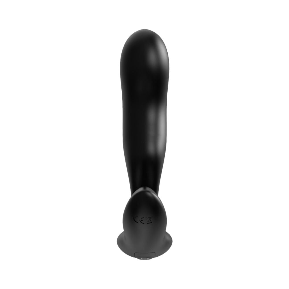 Forto Flex Pro Anal Toy in Black on a white background, showcasing its sleek design for confident exploration.