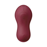 Vibepad Intense 2 Grinding Pad Vibrator with Remote in a sleek burgundy design for hands-free pleasure.