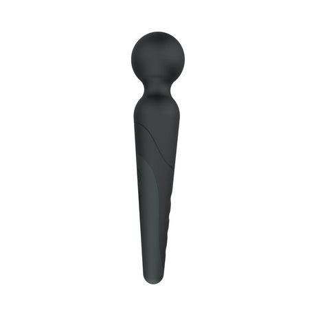 Amazing Wizwand Rechargeable Wand Massager Black in sleek design for powerful and quiet relaxation.