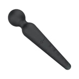 Amazing Wizwand Rechargeable Wand Massager Black in sleek black design with a flexible head for soothing massages.
