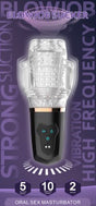 Blowjob Vibrating Sucker Oral Sex Masturbator featuring strong suction and vibration settings for enhanced pleasure.