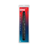 Veined Double Header Dong 18 inches Black