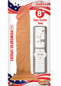 All American Whoppers 8 inch Vibrating Dildo Vanilla with realistic texture and remote control for adjustable speeds.