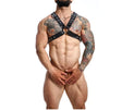Male Basics Dngeon Classic Cross Harness Black O/s