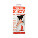 Vac-U-Lock - 8-Inch ULTRASKYN Cock - With Ultra Harness White