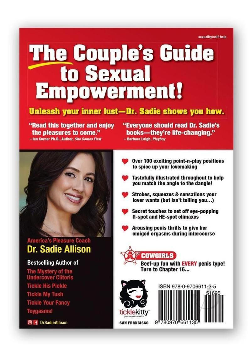 Ride Em Cowgirl Sex Position Secrets Book cover featuring Dr. Sadie Allison, America's Pleasure Coach.