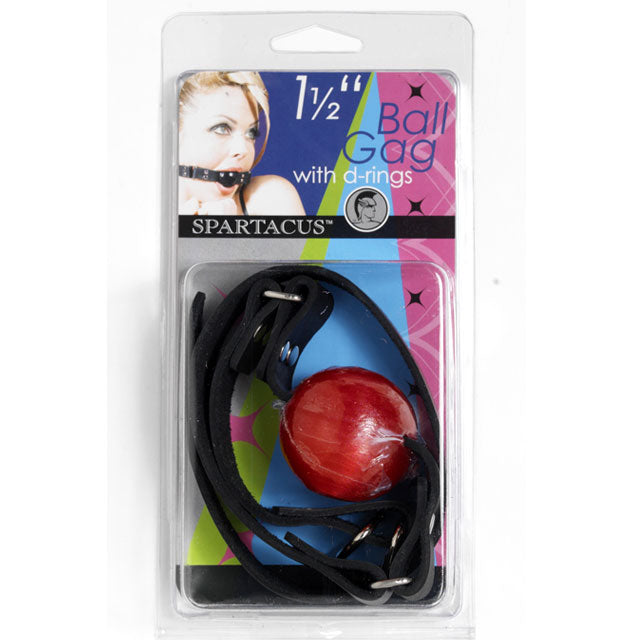 Firm 1.75 Inches Red Rubber Ball Gag