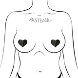 Pastease Petites Liquid Hearts Pasties Black 2-Pack