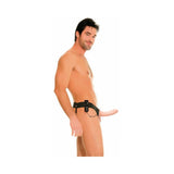 Fetish Fantasy Series For Him or Her Vibrating 6 inches Hollow Strap-On Beige/Black