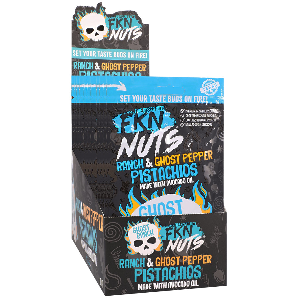 Fkn Nuts Ranch & Ghost Pepper Pistachios 3 Oz 10 Pack