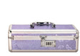 Lockable Vibrator Case Purple Small with metallic purple finish and keyless lock for secure storage.