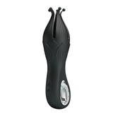 Pretty Love Arella Multi Petal Stimulator Black, octopus-shaped vibrating penis trainer for indulgent experiences.