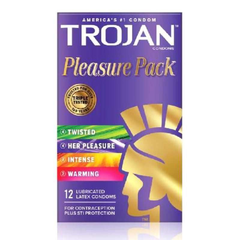 Trojan Pleasure Pack Condoms 12-Pack