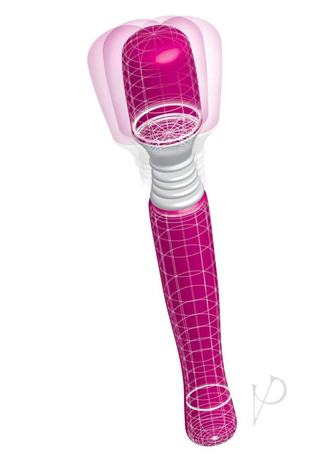 Maxi Wanachi Wand Massager Pink featuring a sleek pink design and advanced vibration technology for relaxation and pleasure.
